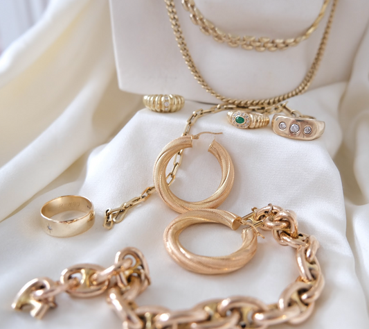 Gold necklaces and Jewels