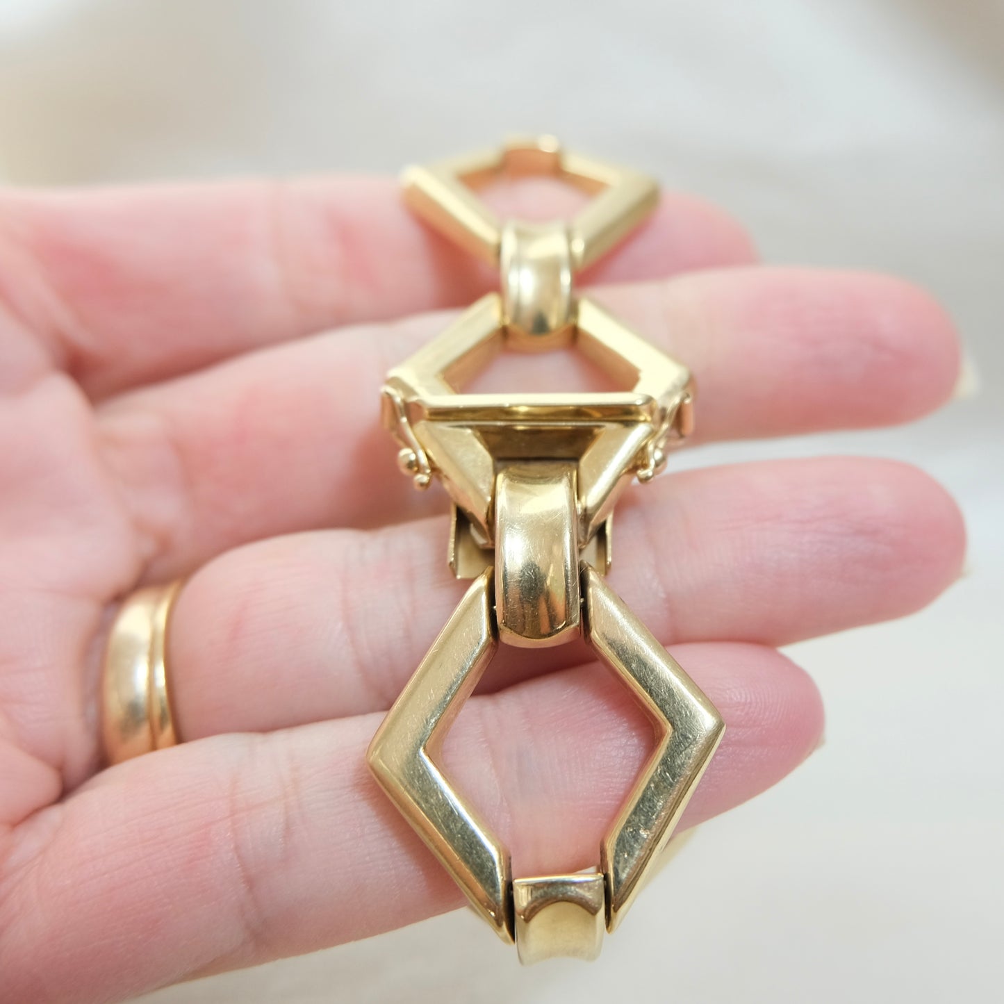 Zion 18k Fancy Link Bracelet