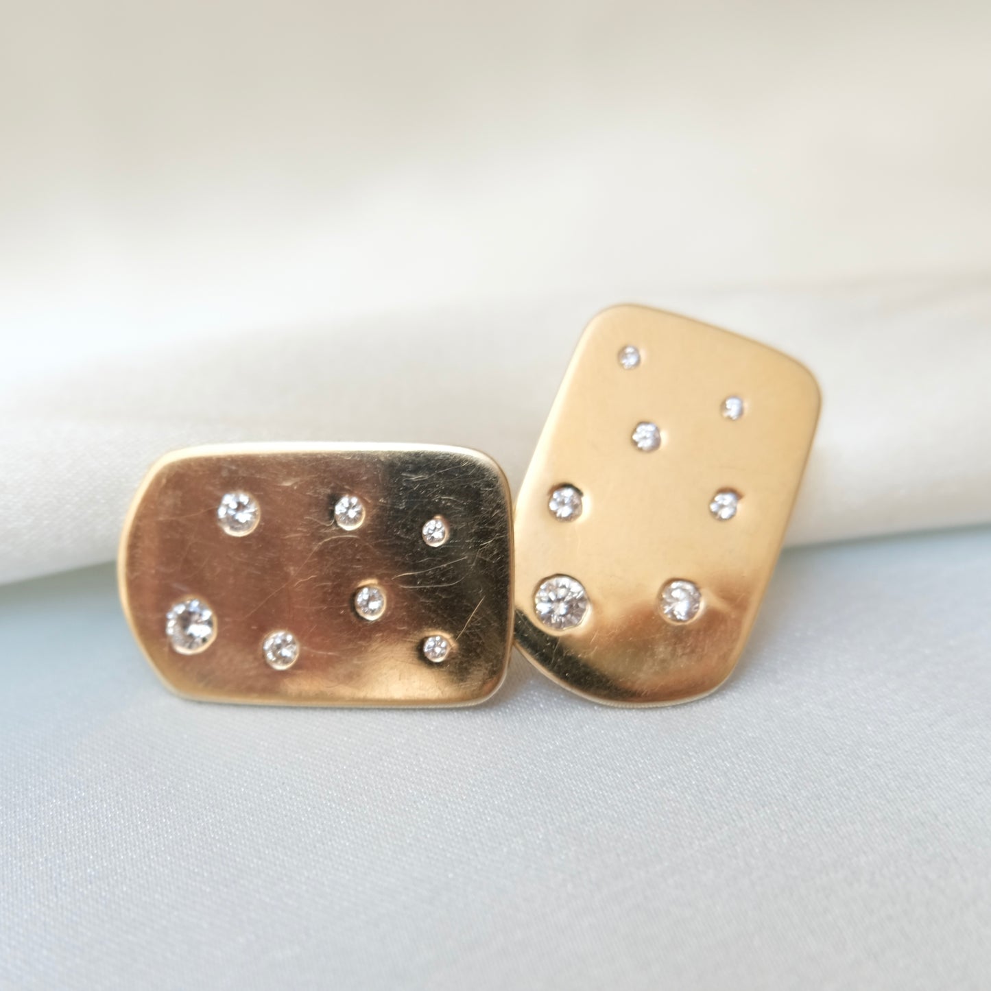 14k Celestial Diamond Earrings