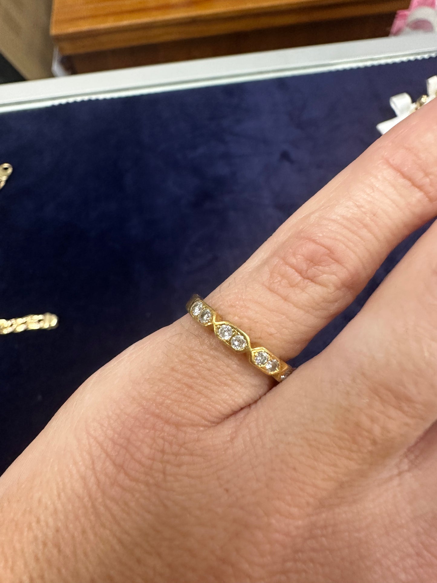 18K Diamond Pinky Ring
