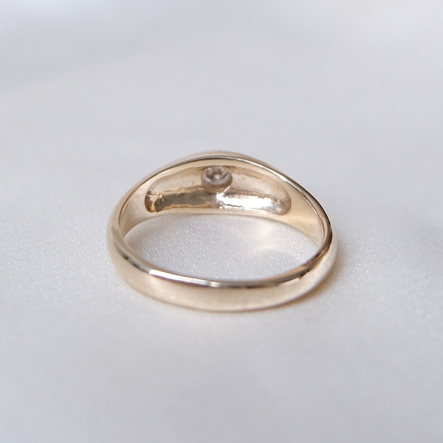 Dali 14K Diamond Dome Ring