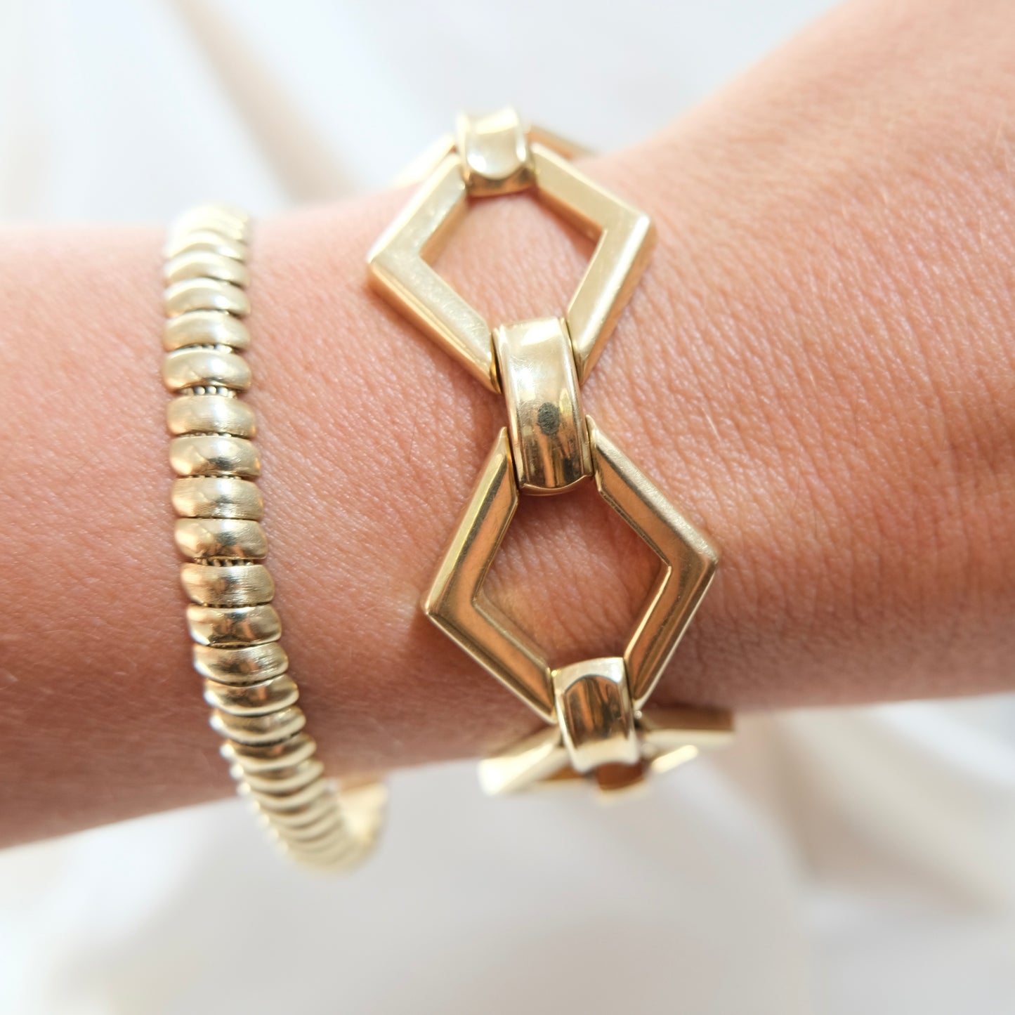 Zion 18k Fancy Link Bracelet