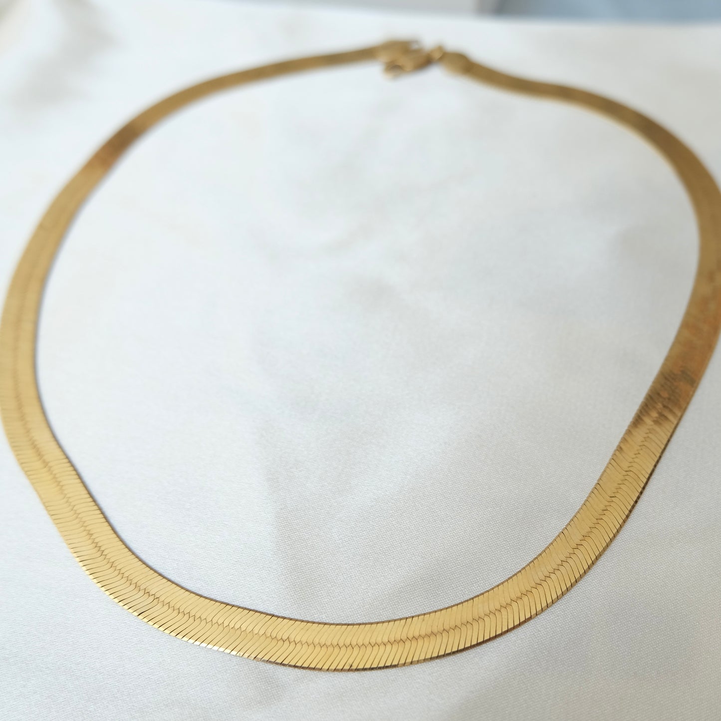 Elia 14k Super Herringbone Necklace