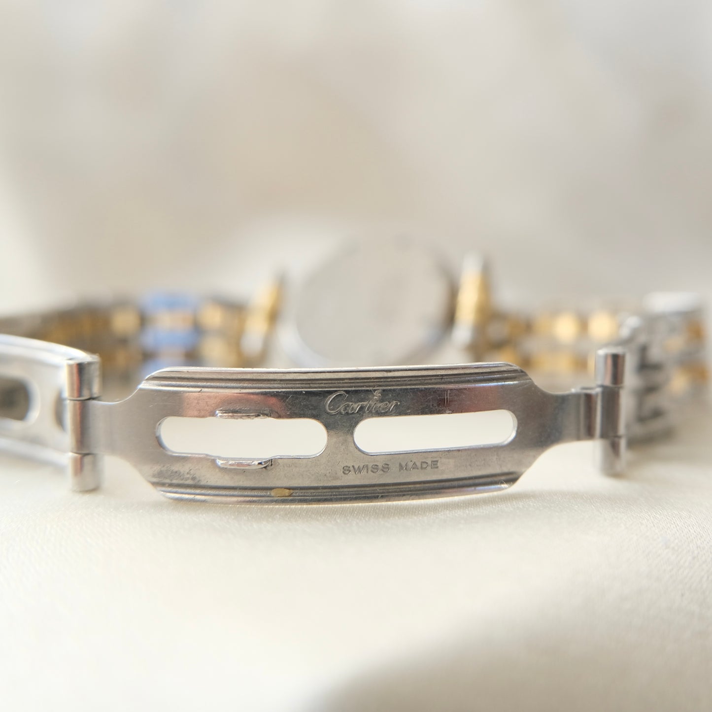 Cartier 18k & Steel Vendome Watch