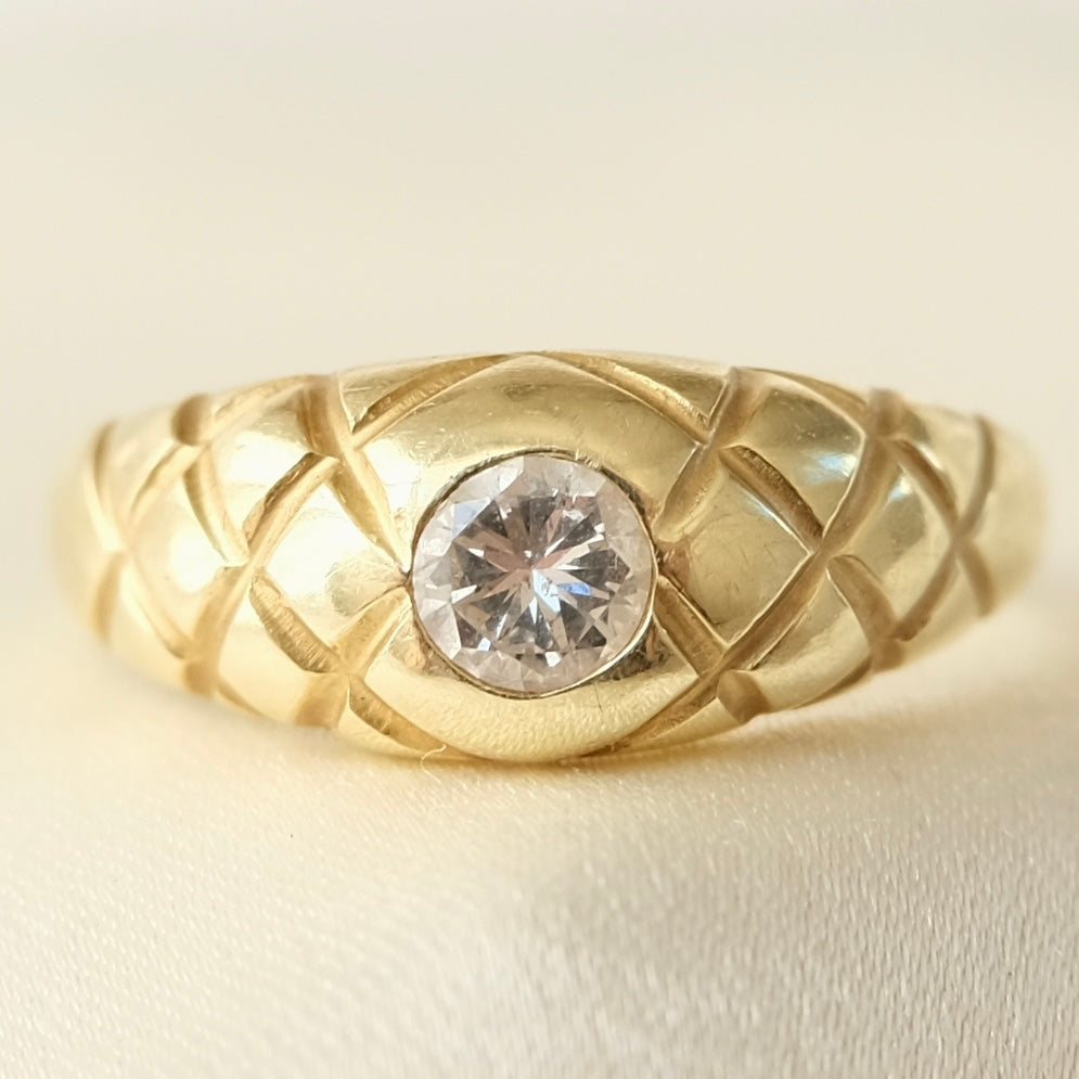 Arc 14k Diamond Ring