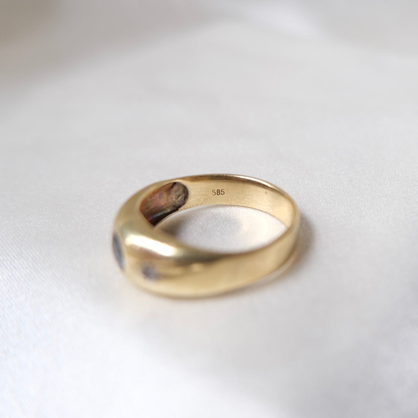Victorian Diamond & Sapphire Signet Ring