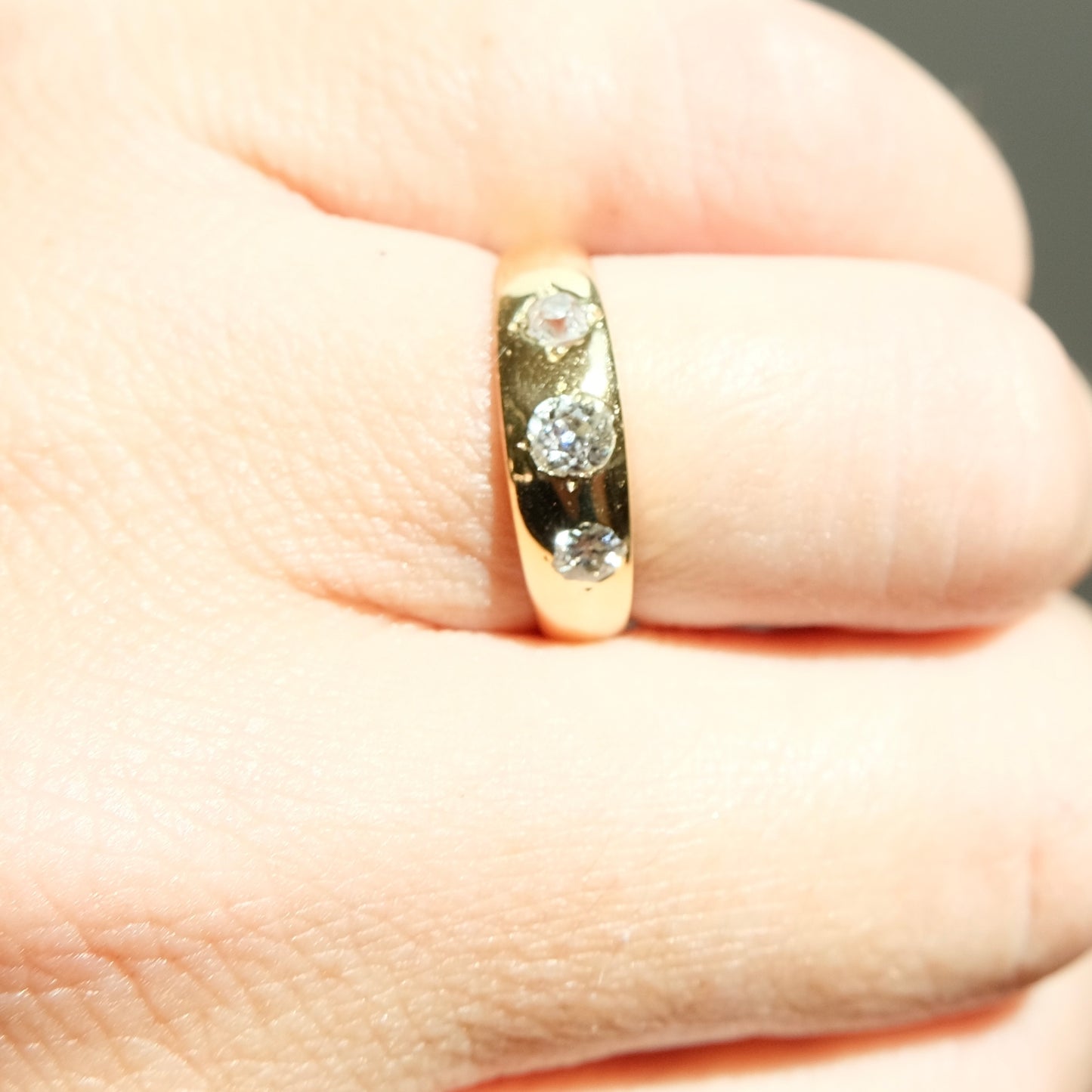 Aura Antique Diamond Trilogy Ring