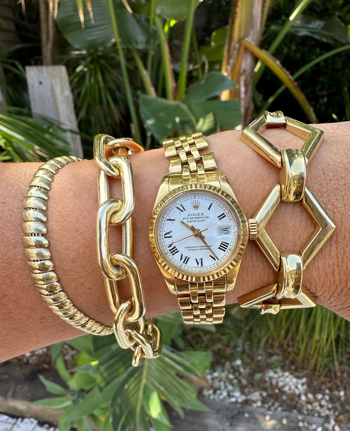 Zion 18k Fancy Link Bracelet