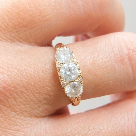 1.72 Carat Diamond Trilogy Ring