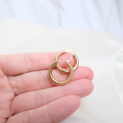 Duria 9k Textured Hoops