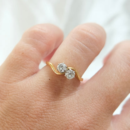 Élodie 18k Toi et Moi Ring
