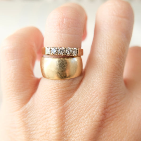Orion 14k Wide Cigar Band