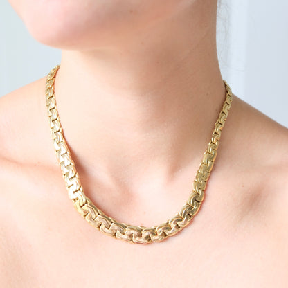 Leucca 14k Italian C Link Necklace