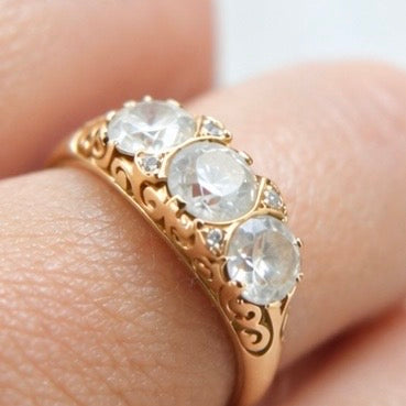 1.72 Carat Diamond Trilogy Ring