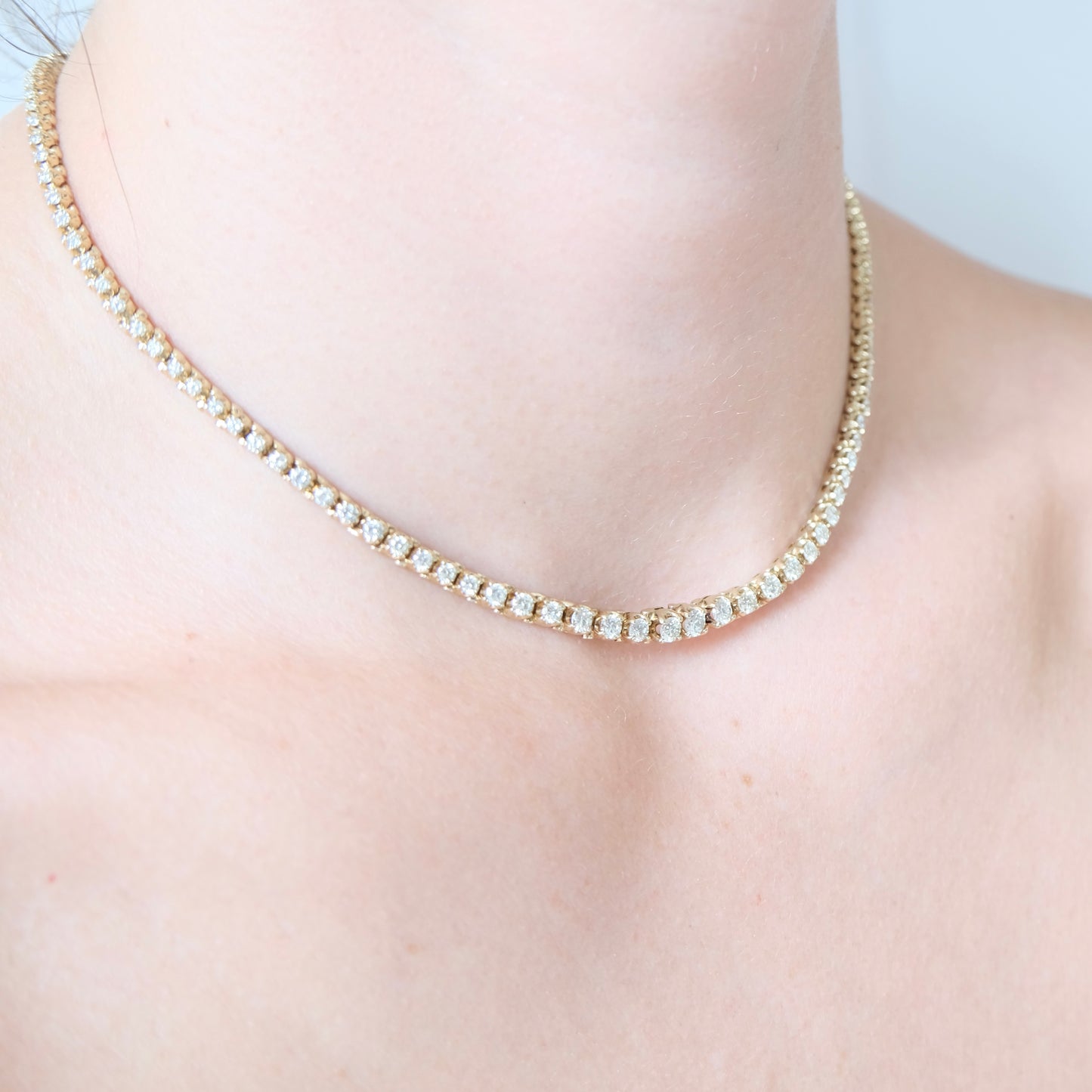 Juliette 14k Diamond Tennis Necklace