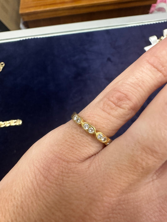 18K Diamond Pinky Ring