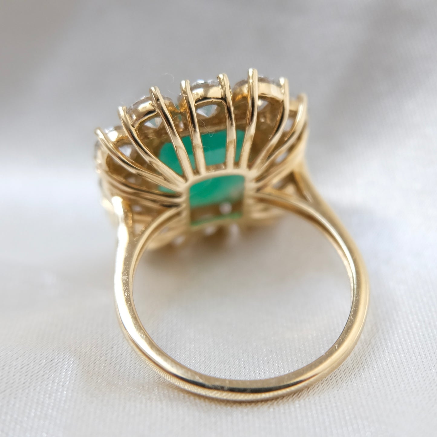 Monarch 18k Emerald & Diamond Ring