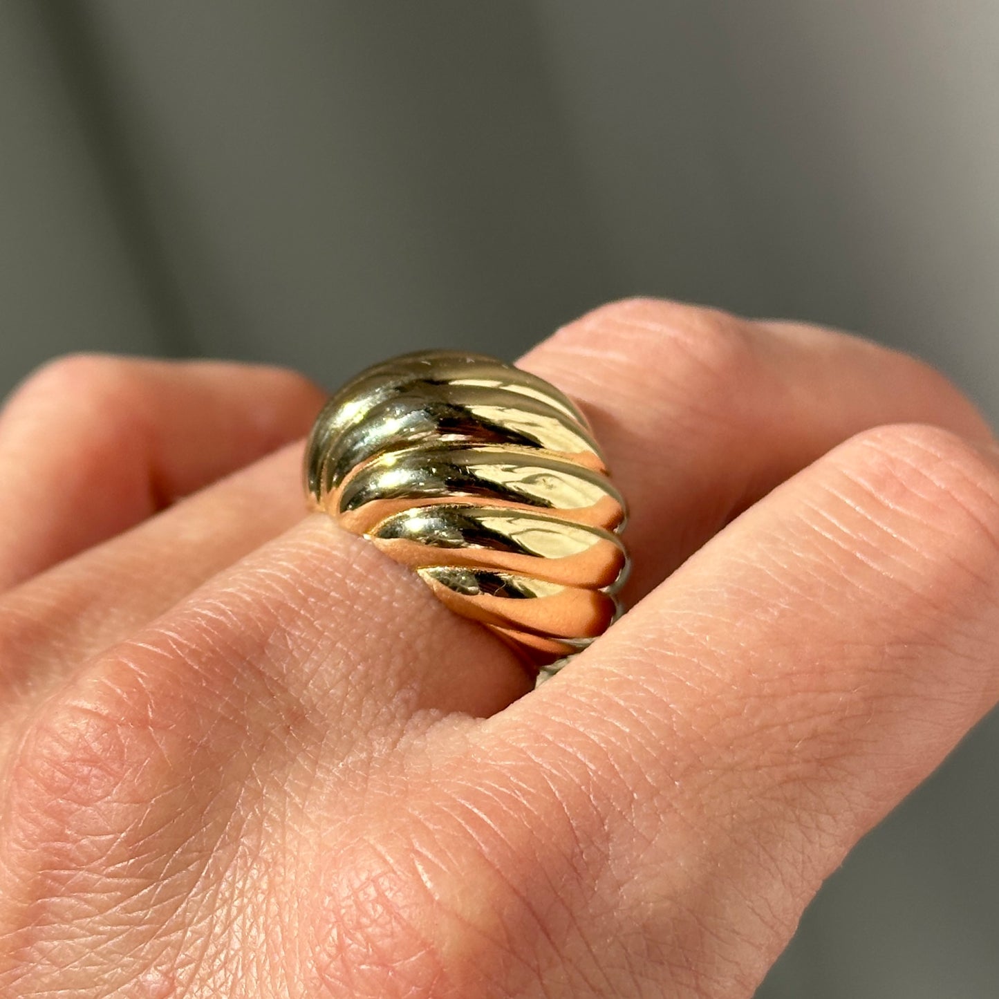 Lila 14k Grande Croissant Ring