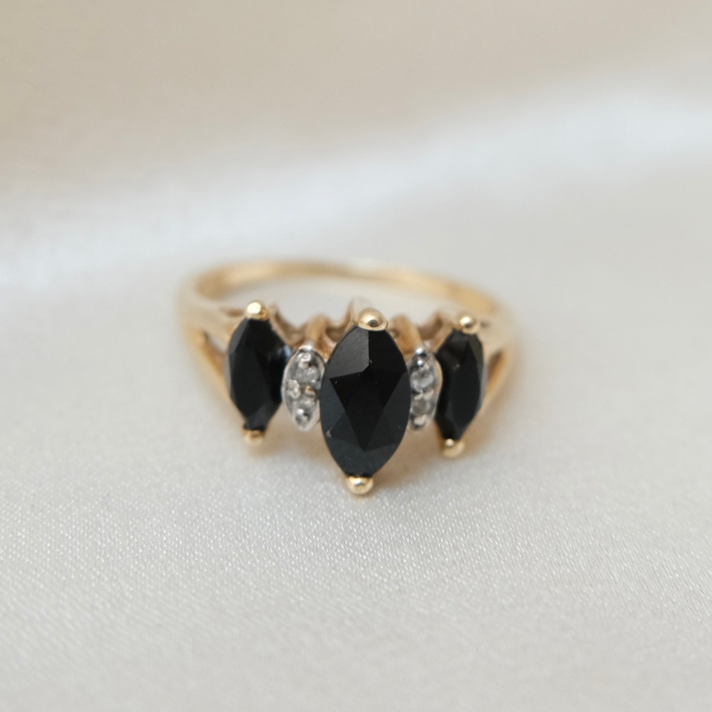 Celia 14k Sapphire Marquis Ring