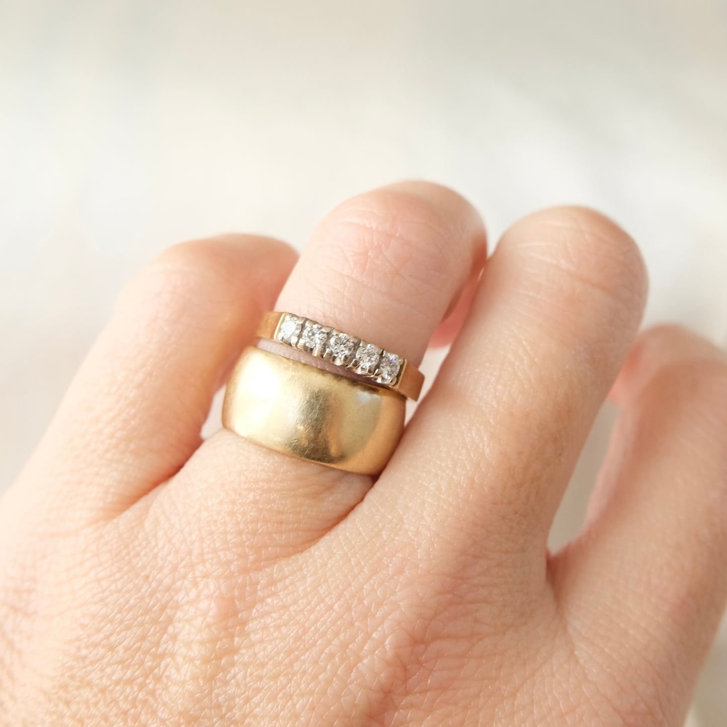 Orion 14k Wide Cigar Band