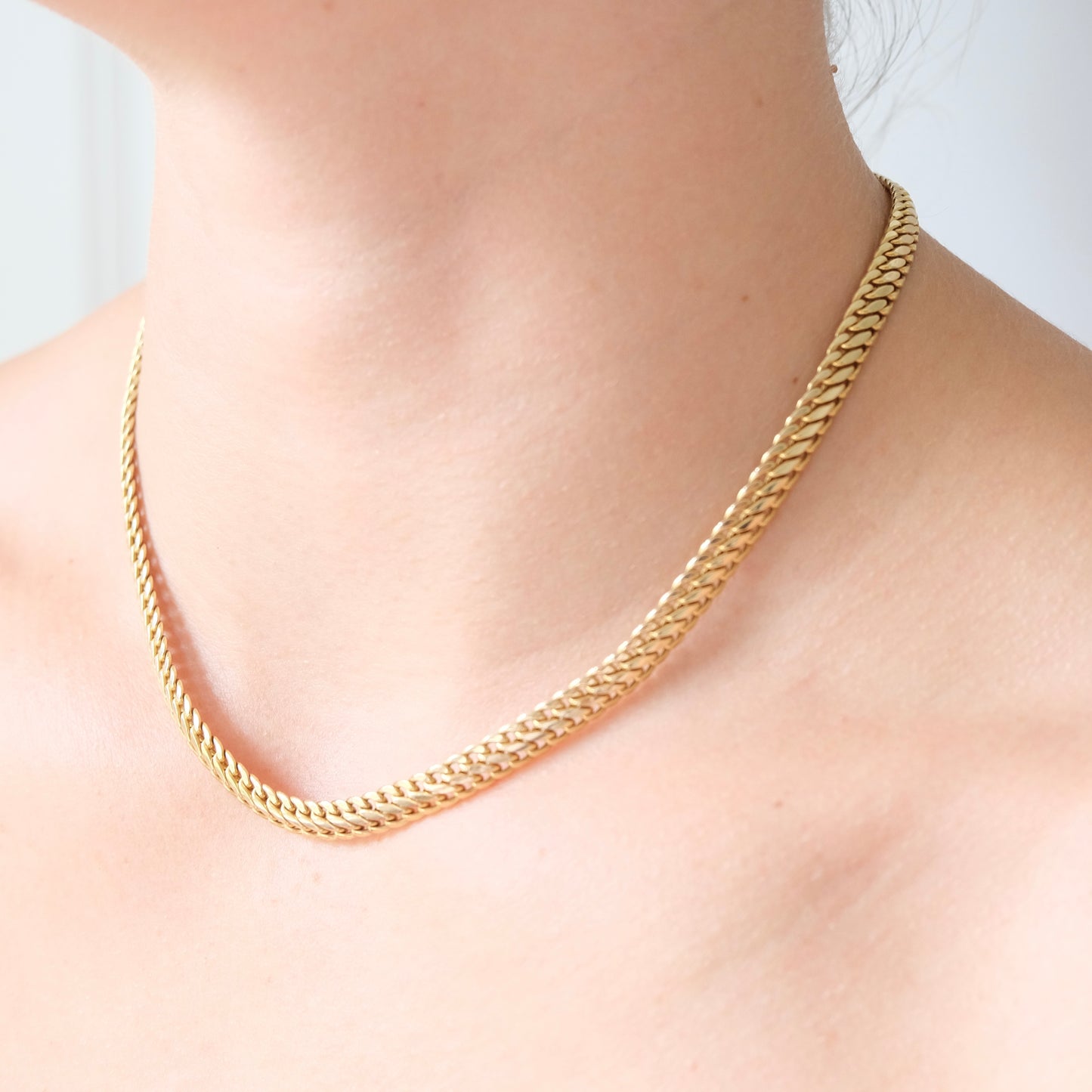 Trois 14k Wheat Chain