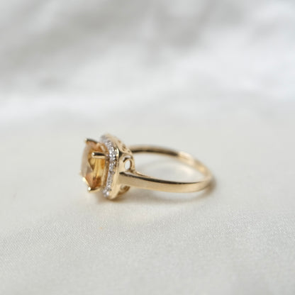 Soleil 14k Citrine Ring