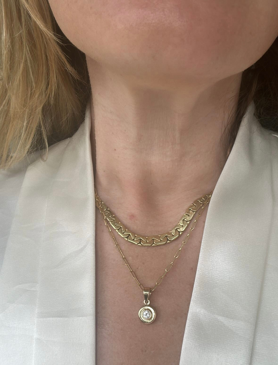 Hattie 18k Diamond Pendant