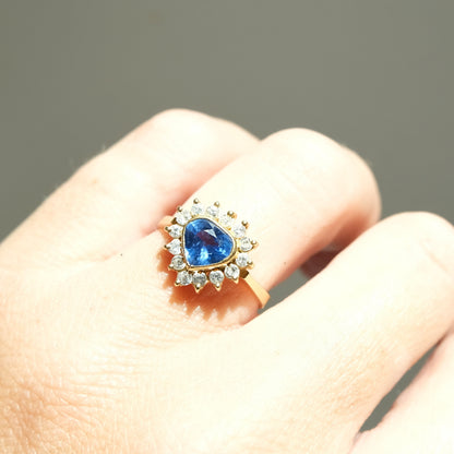 Aura 18k Sapphire & Diamond Ring
