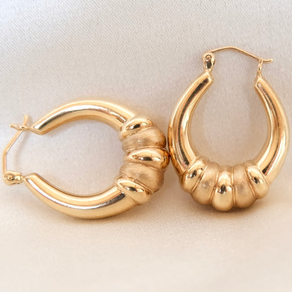 14k Vista Hoops