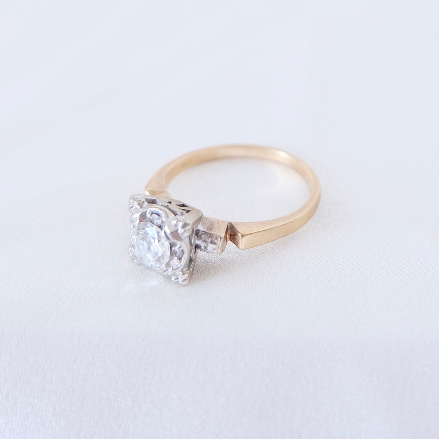 Virtue 14K Diamond Engagement Ring