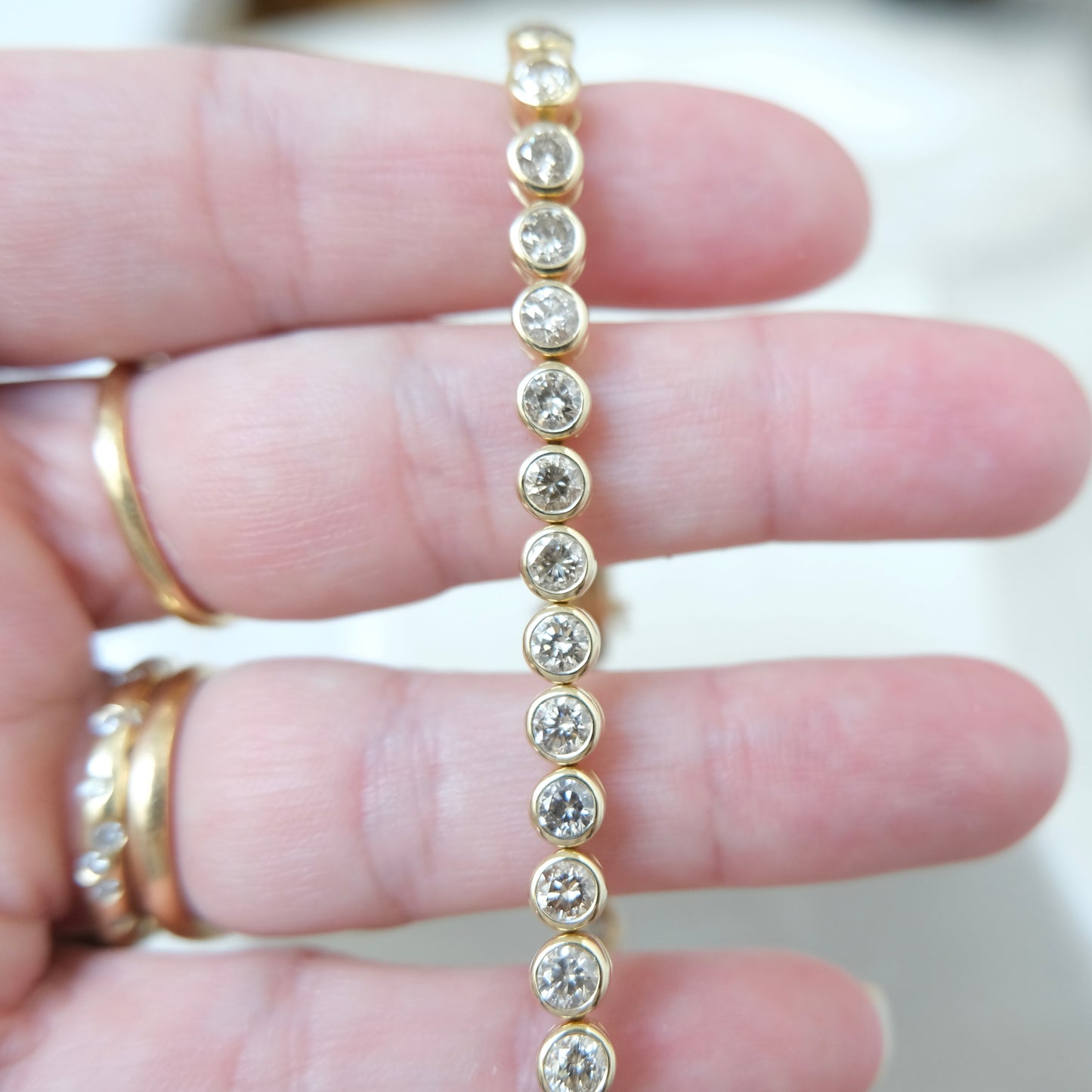 Riviere Diamond Tennis Bracelet