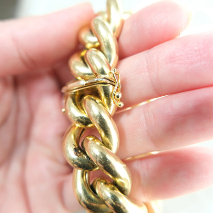 Super Curb 14k Bracelet Italian