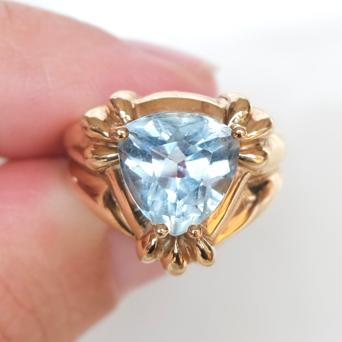 10k Aquamarine Statement Ring