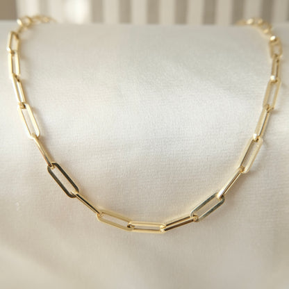 Silo 14k Paperclip Necklace
