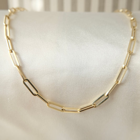 Silo 14k Paperclip Necklace