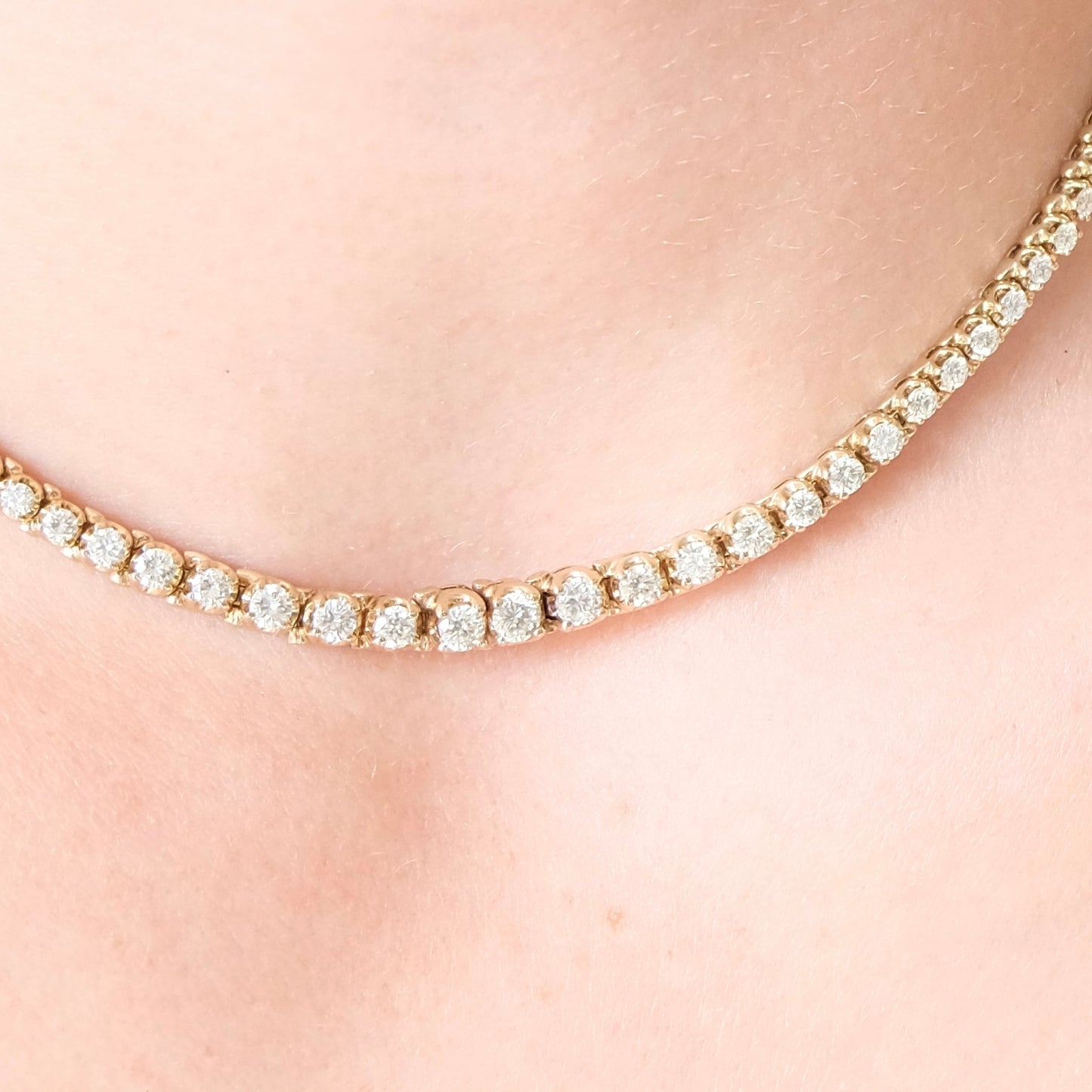 Juliette 14k Diamond Tennis Necklace