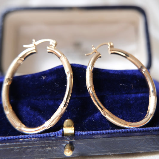 Atole 14k Solid Gold Hoops