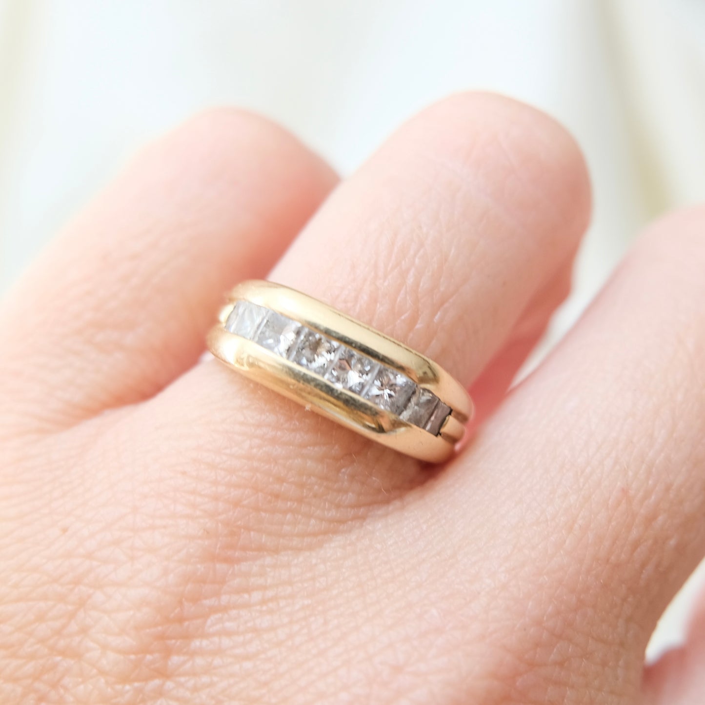 Carre Diamond 14k Ring
