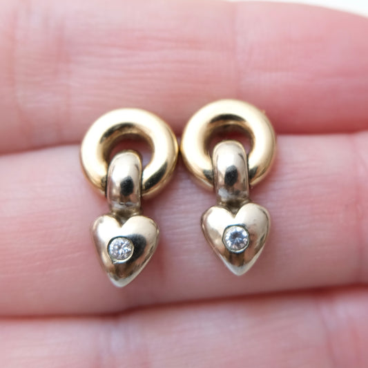 Yves 9k Heart Earrings