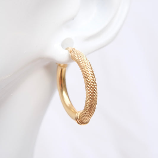 Duria 9k Textured Hoops