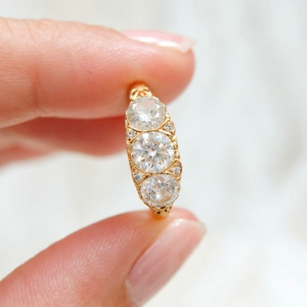1.72 Carat Diamond Trilogy Ring