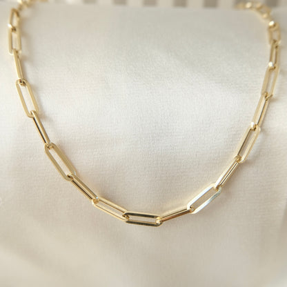 Silo 14k Paperclip Necklace