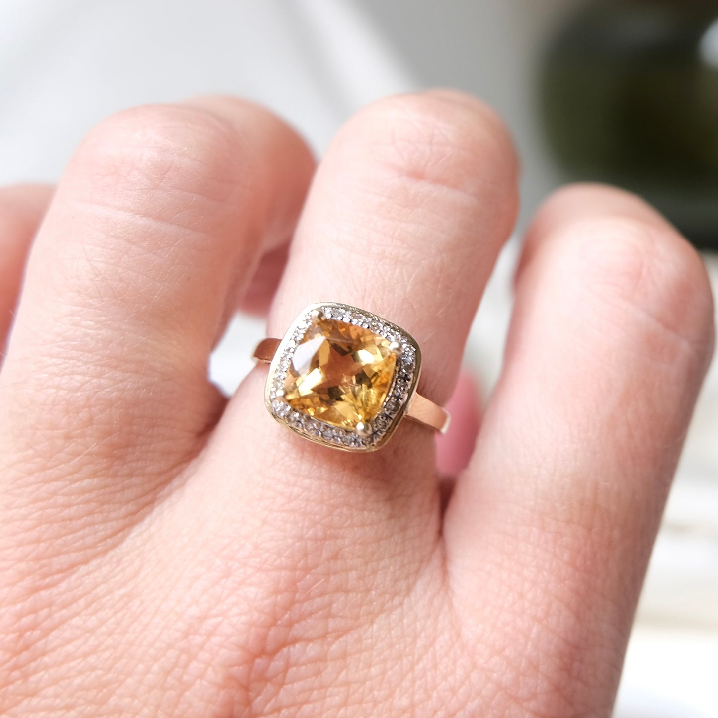 Soleil 14k Citrine Ring