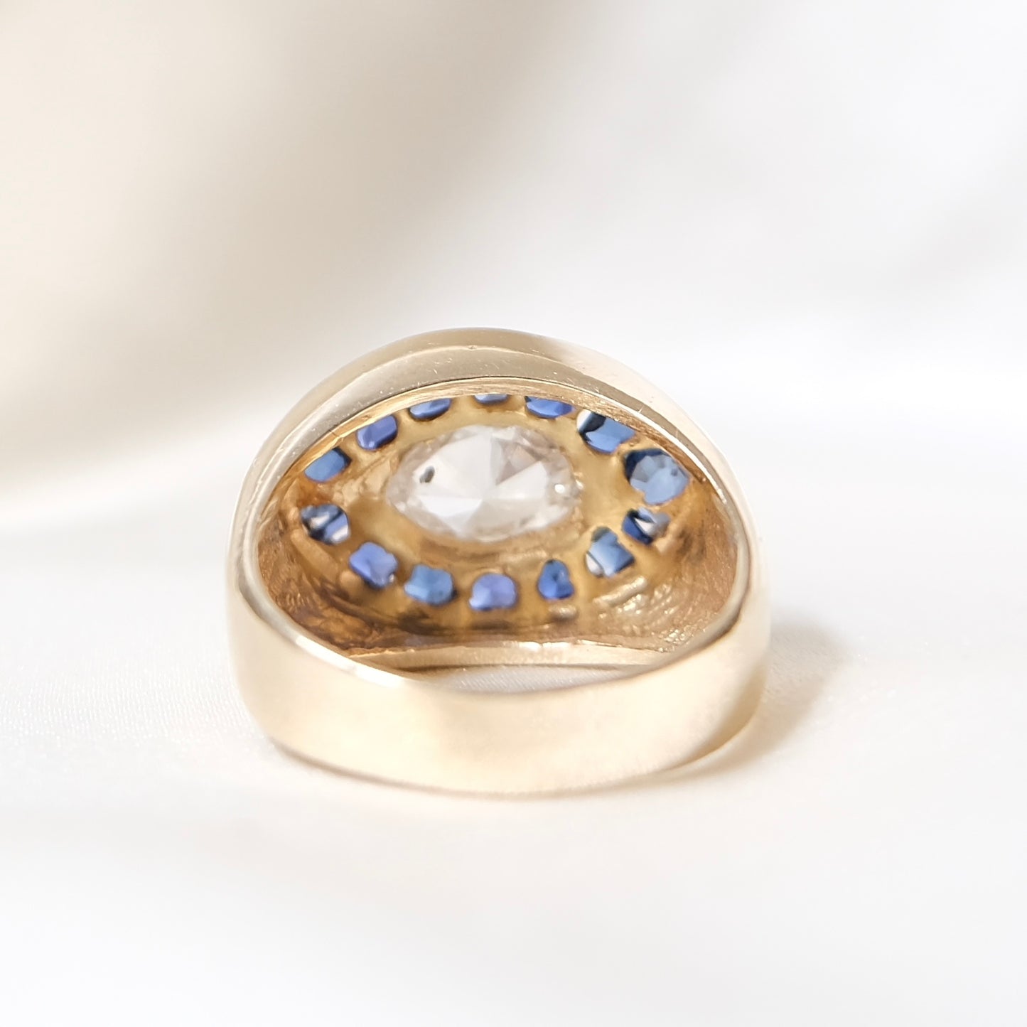 Capri Marquis Diamond & Sapphire Ring