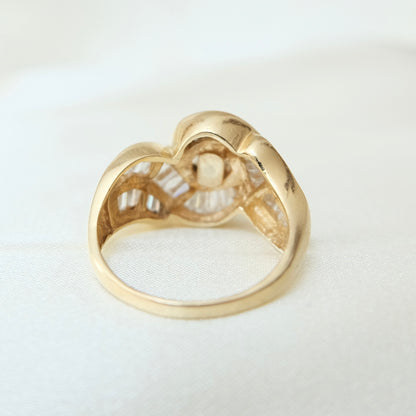 Pronto 14K Baguette Diamond Ring