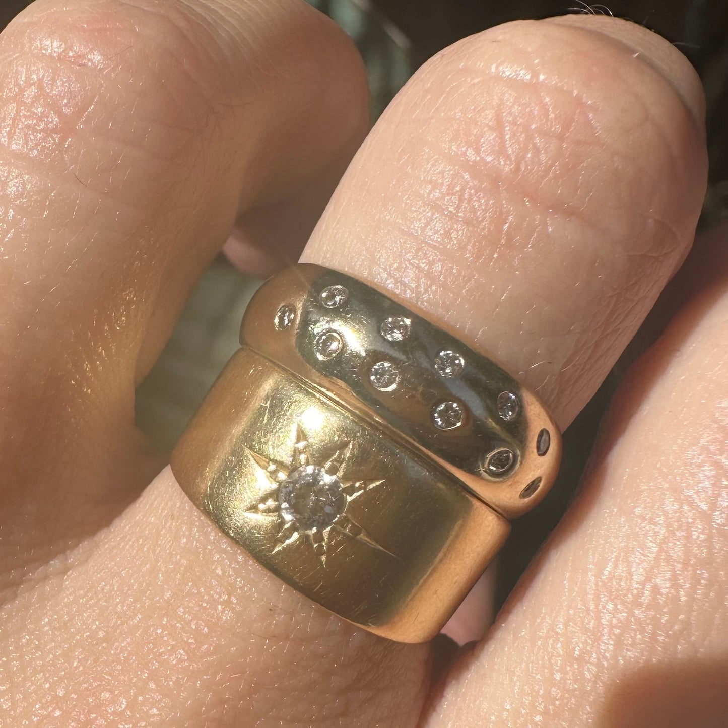 Celeste 9k Diamond Etoile Ring