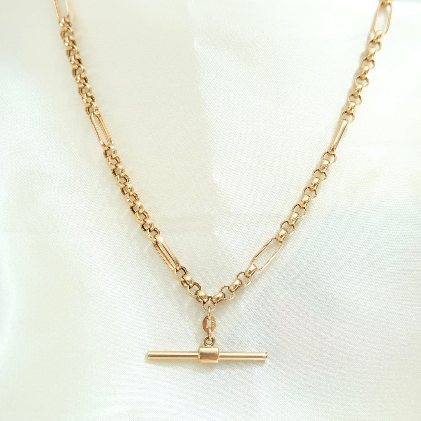 9k Antique Albert Chain