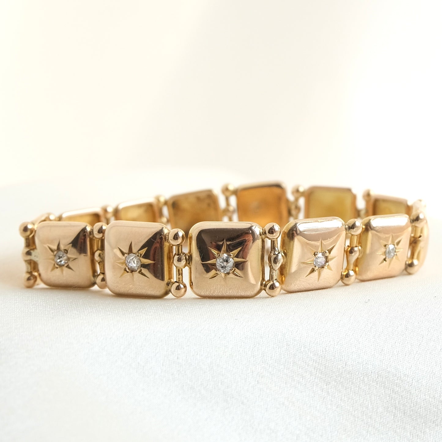 Victorian Diamond Starburst Bracelet