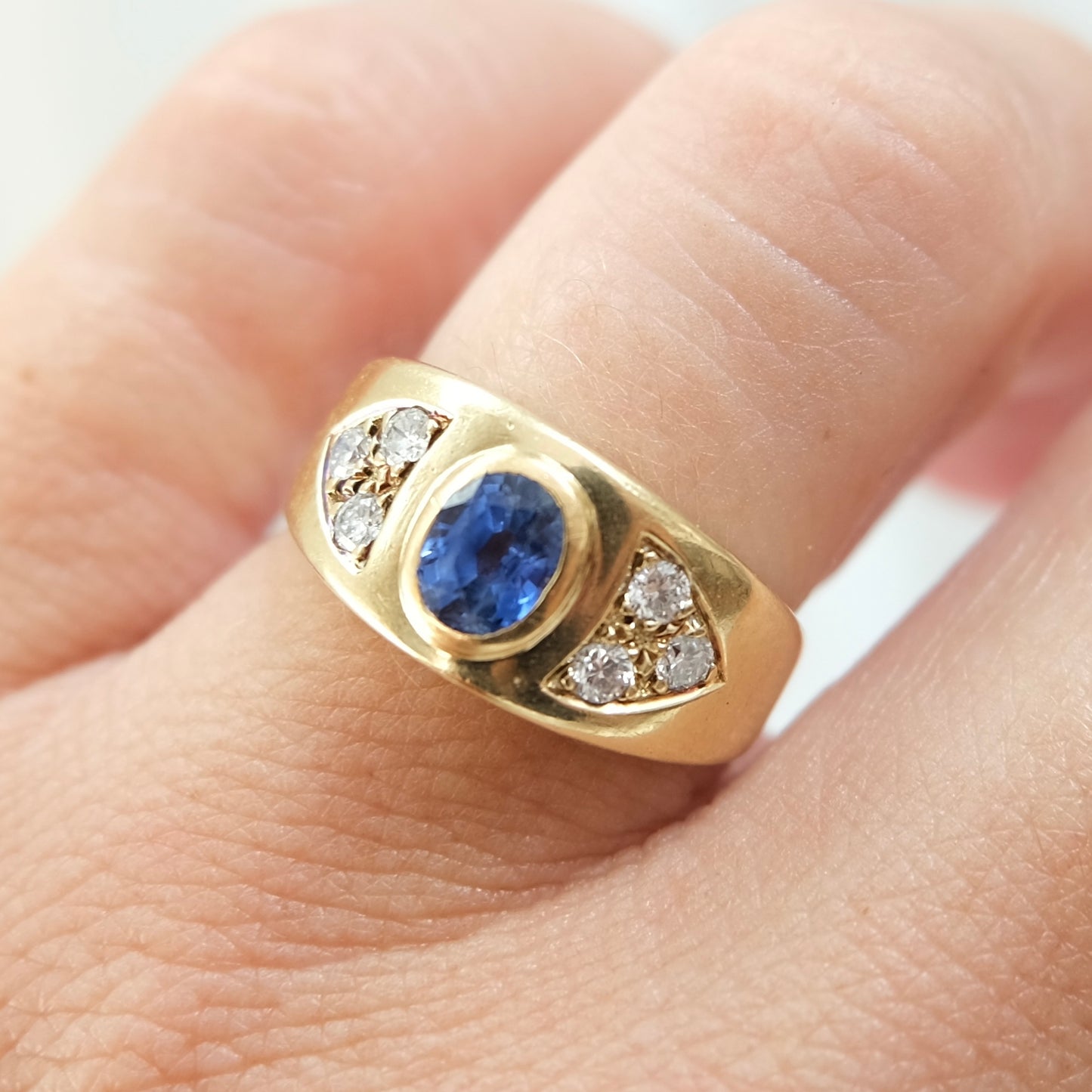Celeste 14k Sapphire & Diamond Ring