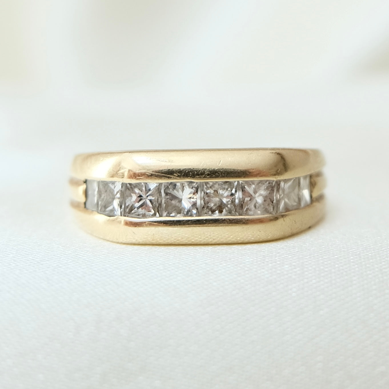 Carre Diamond 14k Ring